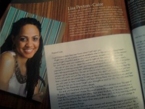 Photo of Lisa in May issue of Brava Magazine